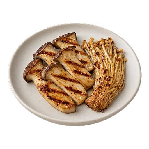 Gegrillte Pilze