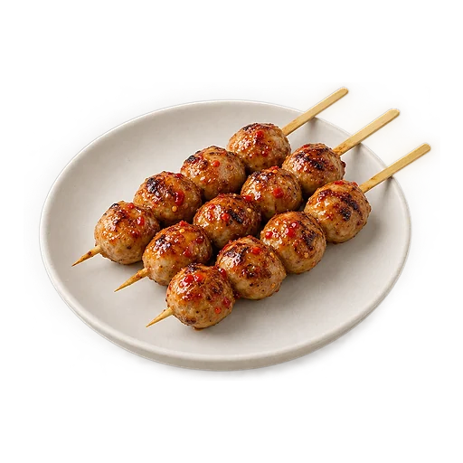 Grilled meatballs