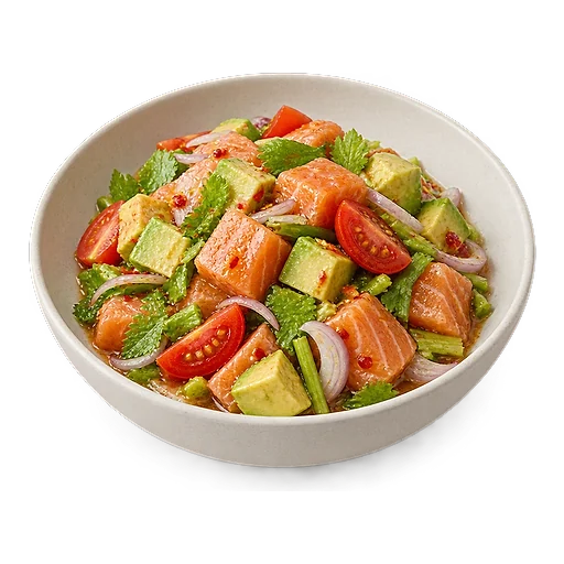 Yum salmon avocado